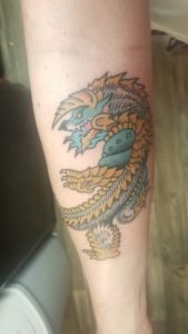 Zinogre Hunter Arm Tattoo