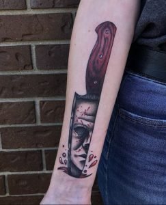 Michael Myers Tattoo knife