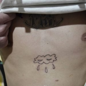 Cloud Pouring From Middle Part Of the Chest