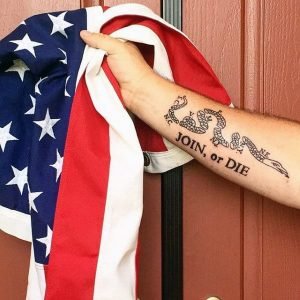 join or die flag tattoo