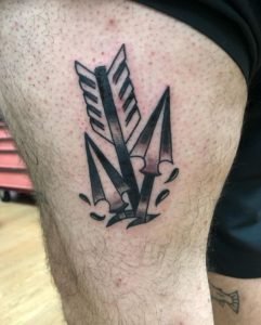 Broken Arrow Falling Tattoo 