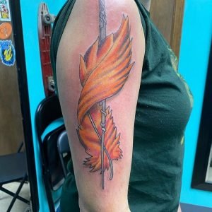 Broken Arrow Sleeve Tattoo 