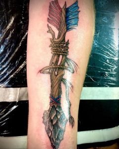 Broken Arrow Fixed Tattoo