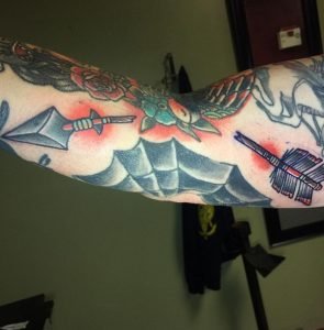 Broken Arrow Full Arm Tattoo