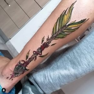 Broken Arrow Fixed Tattoo 