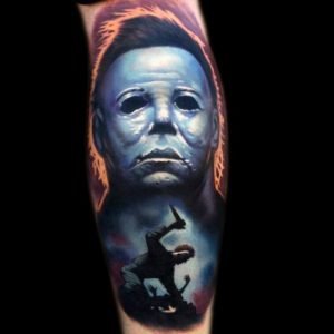 Michael Myers Tattoo in The movie