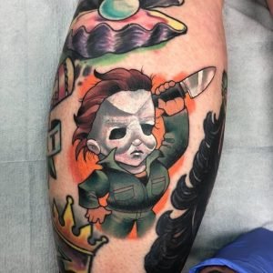 Baby Michael Myers Tattoo