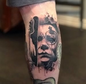 Michael Myers Ghost Tattoo