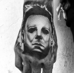 Michael Myers Wrist Tattoo