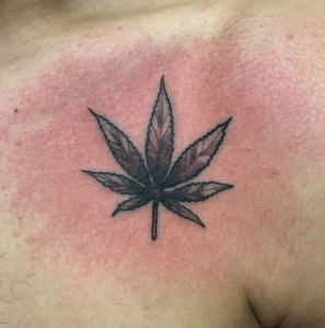 Pot Leaf Small Tattoo