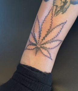 Pot Leaf Tattoo Art 