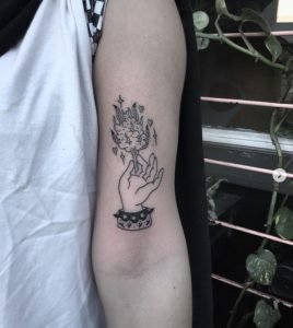 Pot Leaf Tattoo On Sleeve