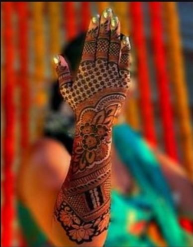 Bridal Mehndi Design Gujarati 