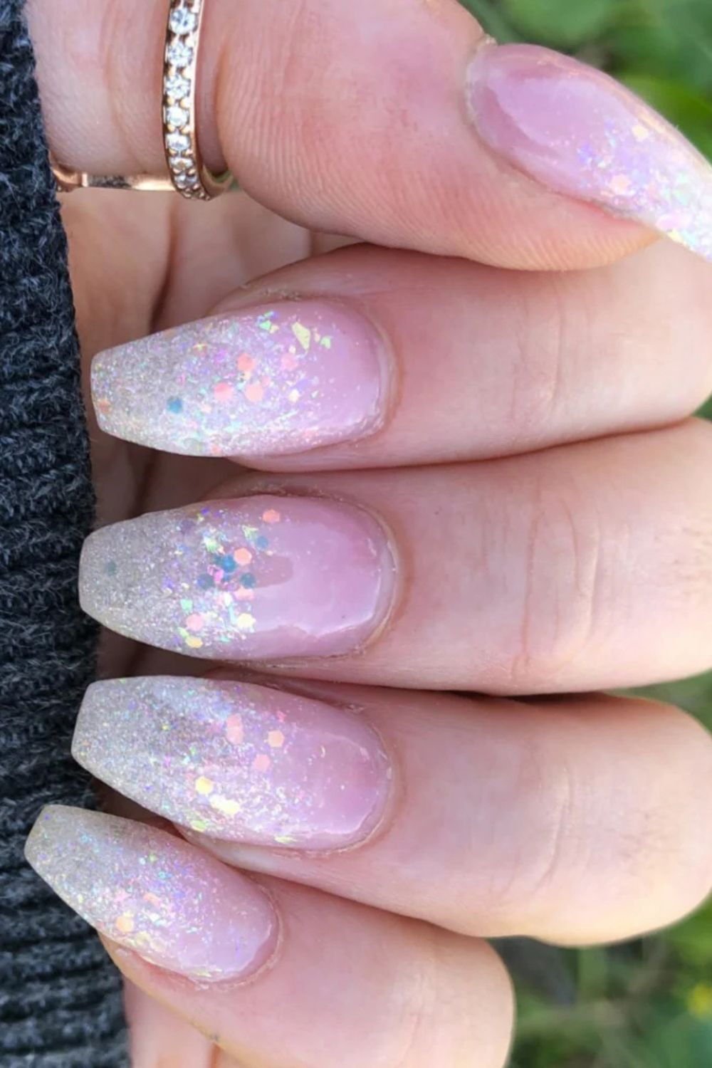 Delicate Glitter Fade