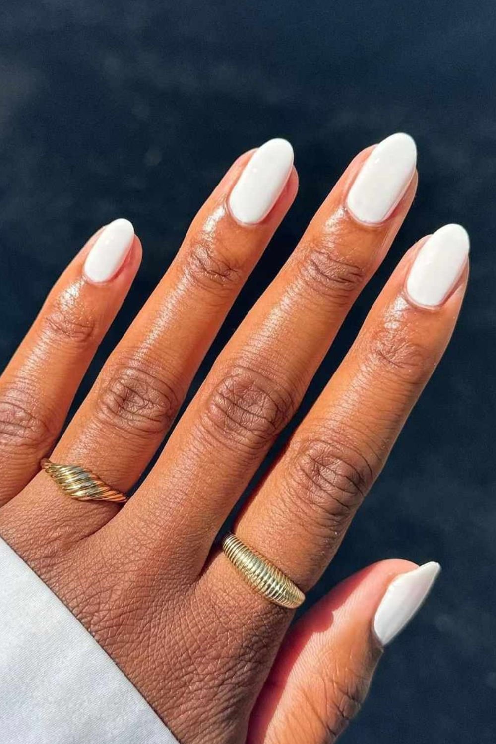 Milky White Nails