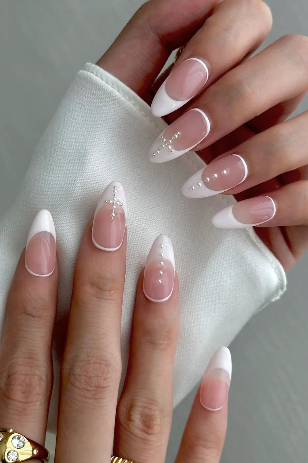 Pearl Embellished Nails