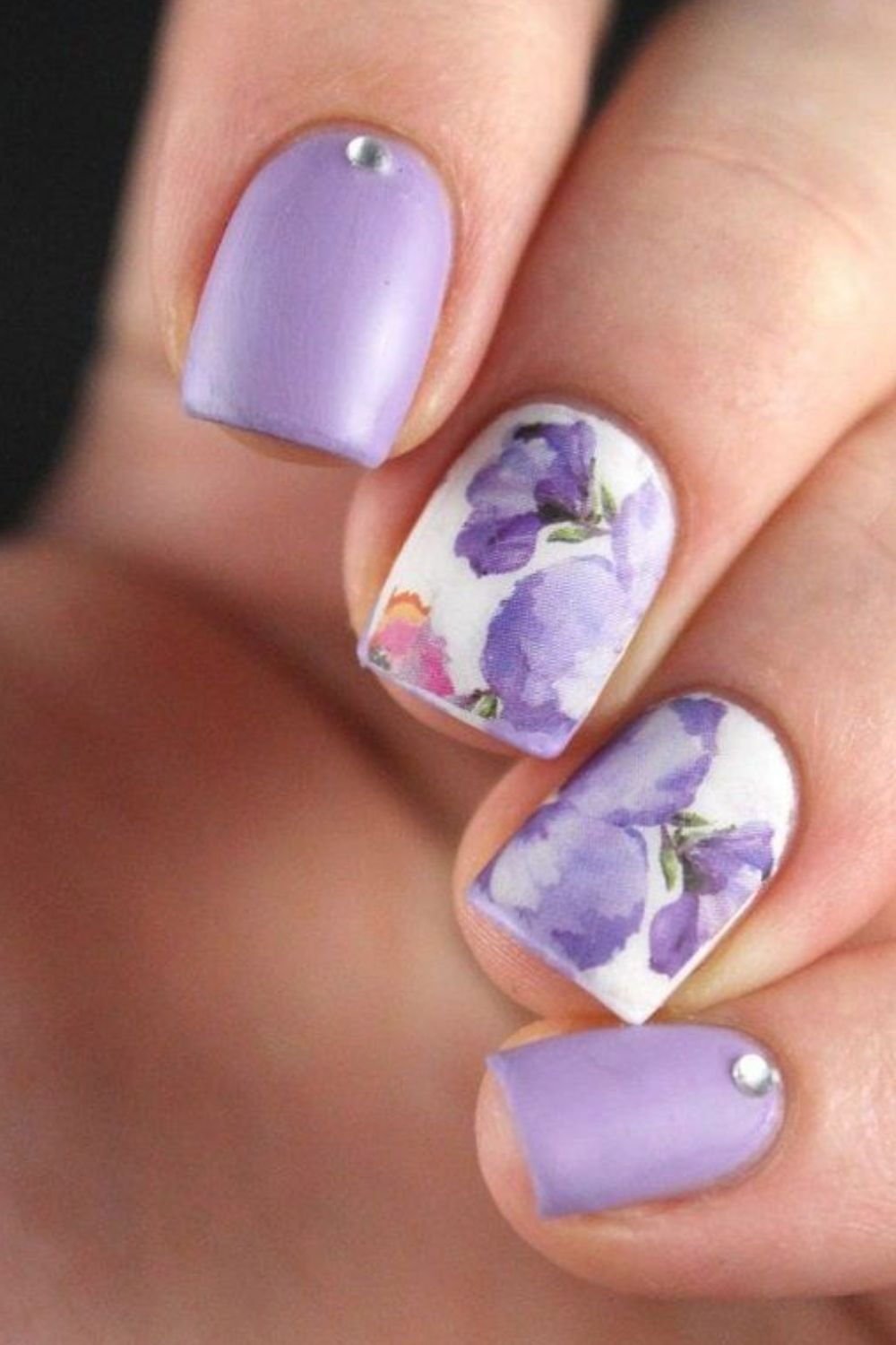 Watercolor Effect Nails