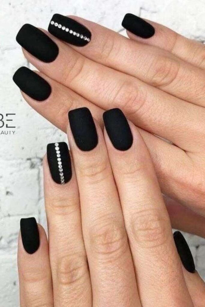 Black Chrome Nails