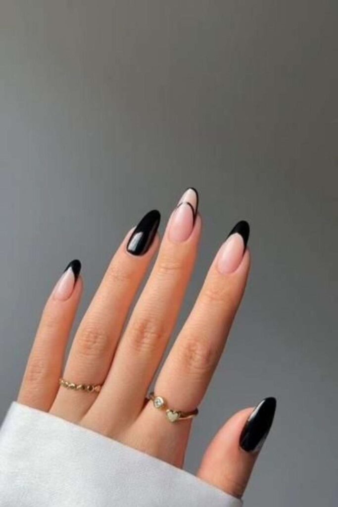 Black French Tips