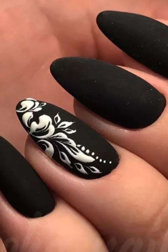 Black Matte Nails