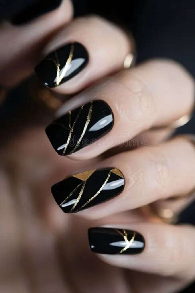 Black and Gold Accents