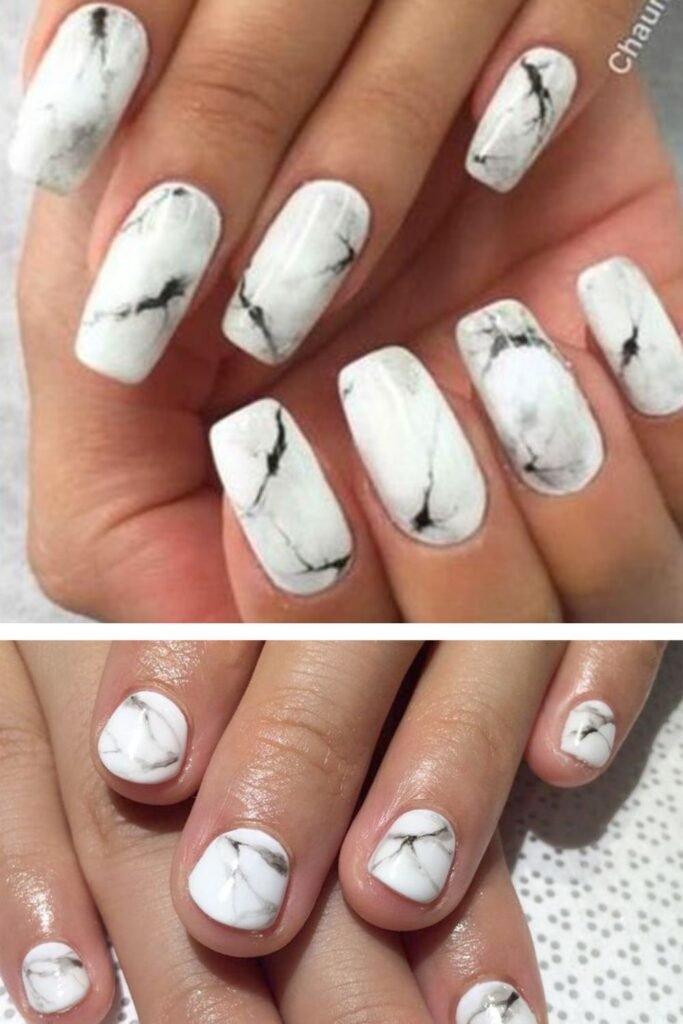 Classic White & Grey Marble