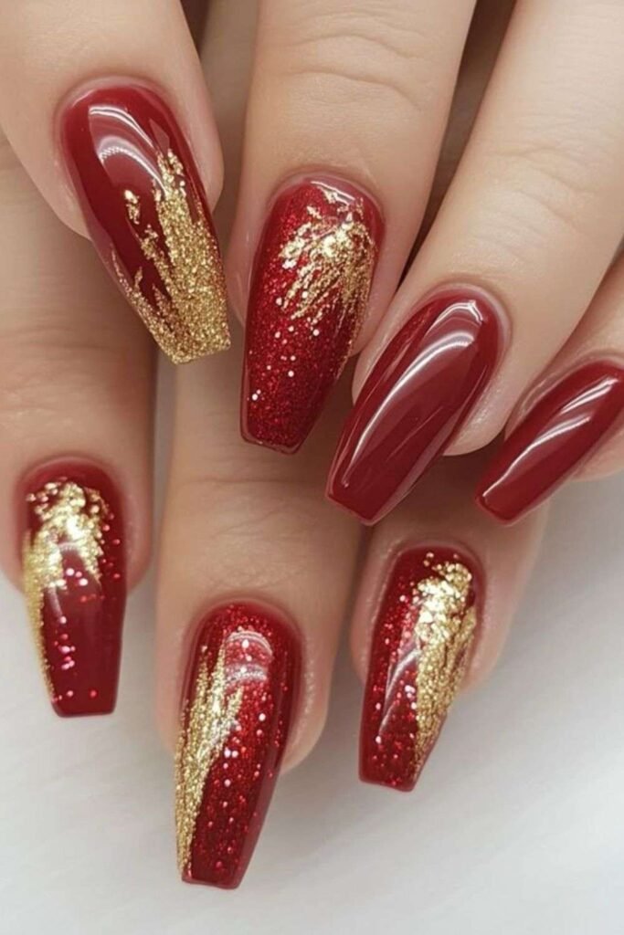 Red and Gold Ombre