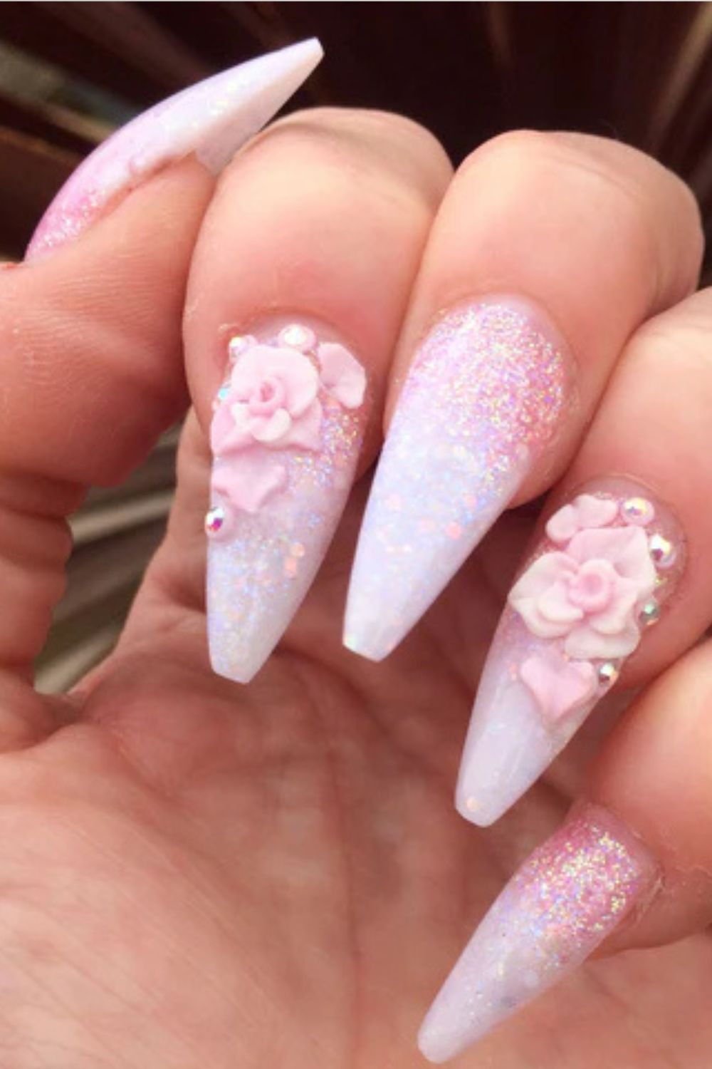 Floral Birthday Nails