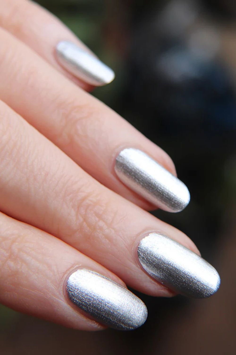 Metallic Chrome Nails