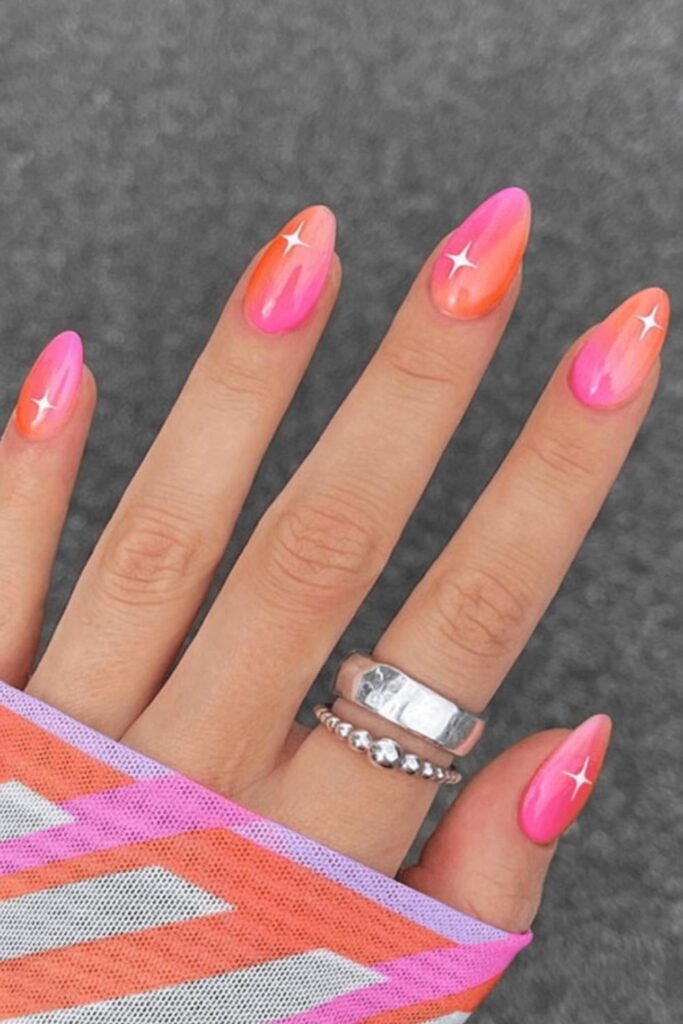 Sunset Ombre Nails