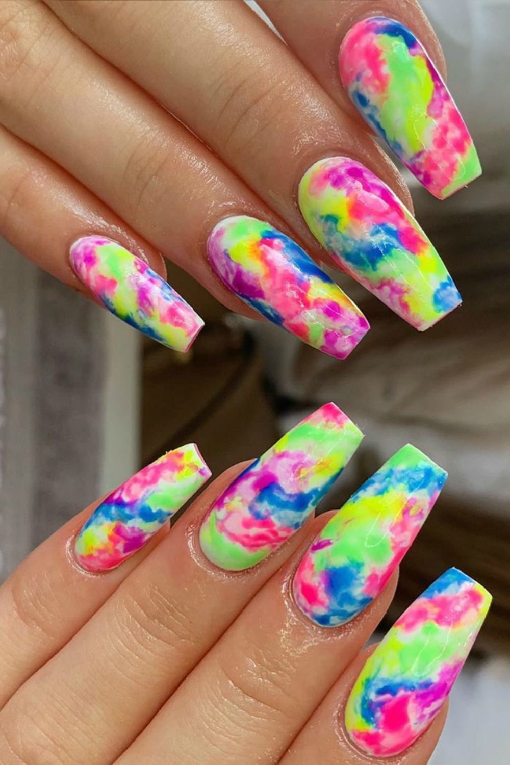 Tie-Dye Nails